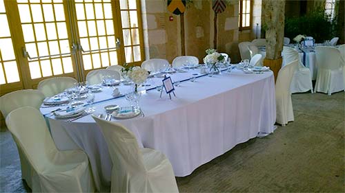 Location mobilier pour mariages, réceptions en Dordogne Périgueux | CG-Evenements.