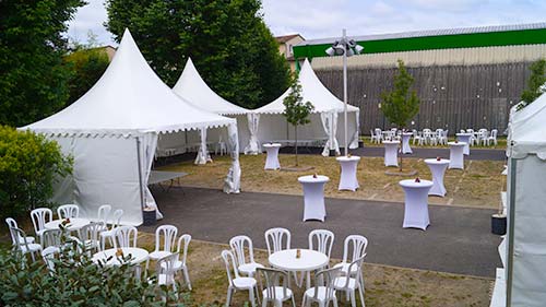 Location mobilier pour mariages, réceptions en Dordogne Périgueux | CG-Evenements.