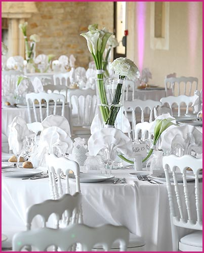 Location mobilier pour mariages, réceptions en Dordogne Périgueux | CG-Evenements.